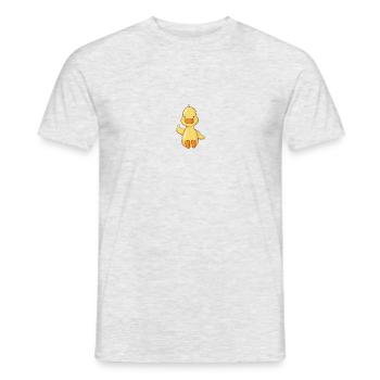 Canard qui agite - T-shirt homme - gris chiné - Devant - AI Model Male 178 dark (178cm)