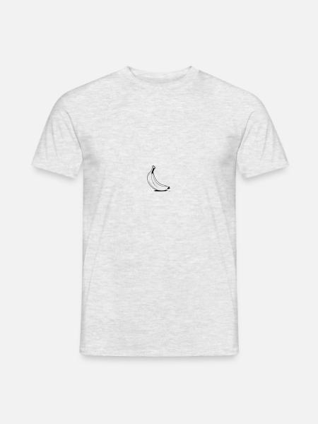 Cartoon-Banane als Vektorgrafik - Männer T-Shirt - Grau meliert