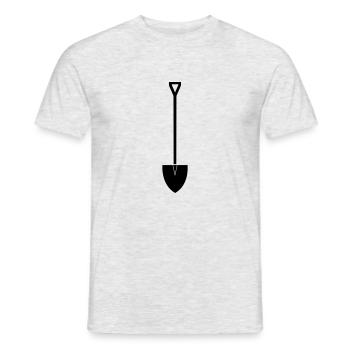schaufel - Männer T-Shirt - Grau meliert - Vorne - AI Model Male 178 dark (178cm)