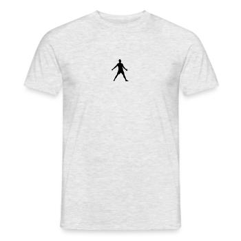 footballer - Men's T-Shirt - heather grey - Front - AI Model Male 178 dark (178cm)