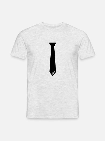 JGA Krawatte - Männer T-Shirt - Grau meliert