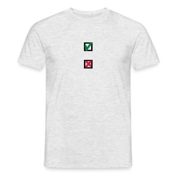 Croix, le choix, sélectionnez - T-shirt homme - gris chiné - Devant - AI Model Male 178 dark (178cm)