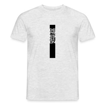 Text Bar Depression - Men's T-Shirt - heather grey - Front - AI Model Male 178 dark (178cm)