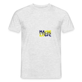 peut-être logique - T-shirt homme - gris chiné - Devant - AI Model Male 178 dark (178cm)
