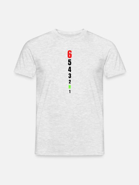 Motorrad Geschwindigkeit humorvolle Humor - Männer T-Shirt - Grau meliert