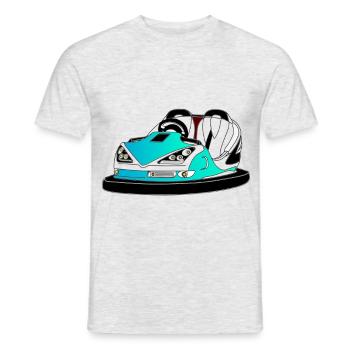 autoscooter Fahrgeschäft kirmes - Männer T-Shirt - Grau meliert - Vorne - AI Model Male 178 dark (178cm)