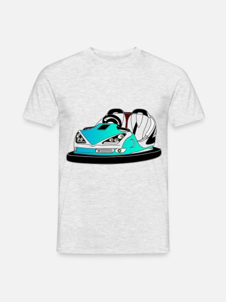 autoscooter Fahrgeschäft kirmes - Männer T-Shirt - Grau meliert