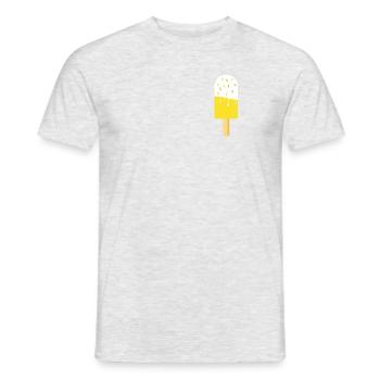 Une glace fraîche! - T-shirt homme - gris chiné - Devant - AI Model Male 178 dark (178cm)