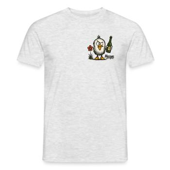 056EE104 B2CB 4BE0 AA2F 1EB50621C835 - Men's T-Shirt - heather grey - Front - AI Model Male 178 dark (178cm)