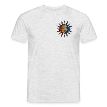 hippie Sun - Männer T-Shirt - Grau meliert - Vorne - AI Model Male 178 dark (178cm)