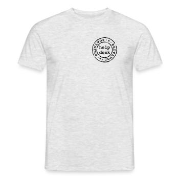 help desk survivor - Men's T-Shirt - heather grey - Front - AI Model Male 178 dark (178cm)