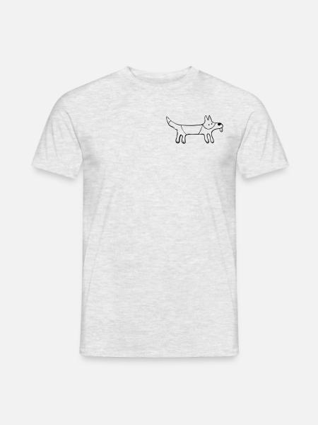 The shepherd dog - Men's T-Shirt - heather grey
