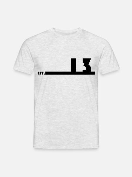 13_Black_Bauhaus93 - Männer T-Shirt - Grau meliert