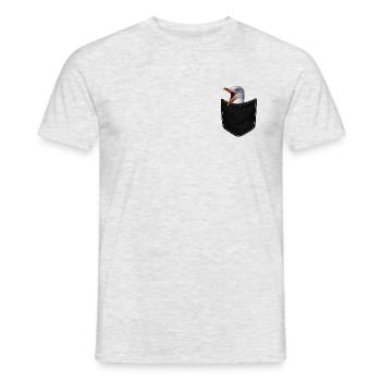 Mer et Mouette - T-shirt homme - gris chiné - Devant - AI Model Male 178 dark (178cm)
