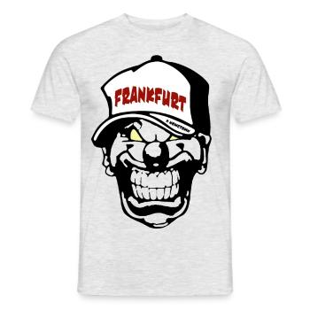 Frankfurt Clown - Männer T-Shirt - Grau meliert - Vorne - AI Model Male 178 dark (178cm)