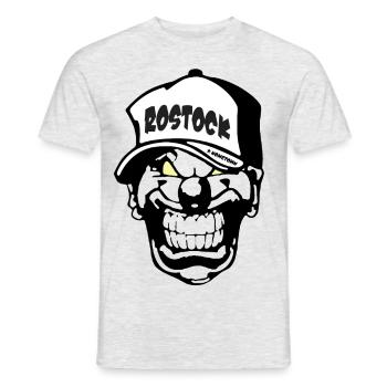 Rostock Clown - Männer T-Shirt - Grau meliert - Vorne - AI Model Male 178 dark (178cm)