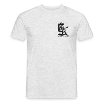 Space Musician - T-shirt homme - gris chiné - Devant - AI Model Male 178 dark (178cm)