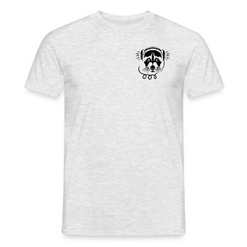 Let the music play. - Männer T-Shirt - Grau meliert - Vorne - AI Model Male 178 dark (178cm)