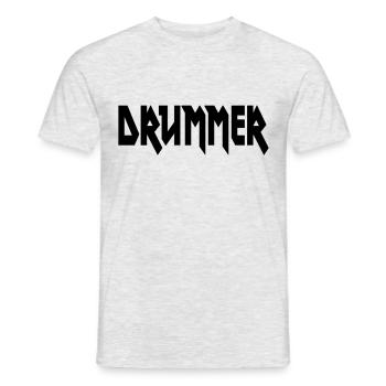 Batteur - T-shirt homme - gris chiné - Devant - AI Model Male 178 dark (178cm)