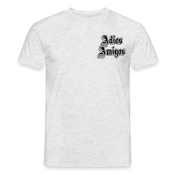 ADIOS AMIGOS - SPANISCH - MEXIKANISCH - Männer T-Shirt - Grau meliert - Vorne - AI Model Male 178 dark (178cm)
