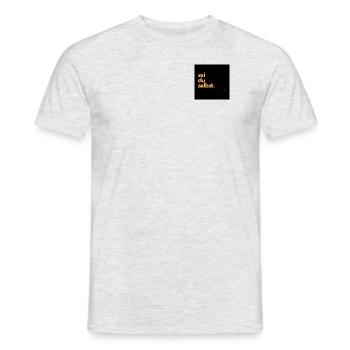 Sei du selbst - Männer T-Shirt - Grau meliert - Vorne - AI Model Male 178 dark (178cm)