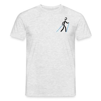Nordic Walking 2C - T-shirt homme - gris chiné - Devant - AI Model Male 178 dark (178cm)