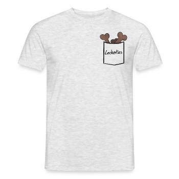 Leckerlies - Männer T-Shirt - Grau meliert - Vorne - AI Model Male 178 dark (178cm)