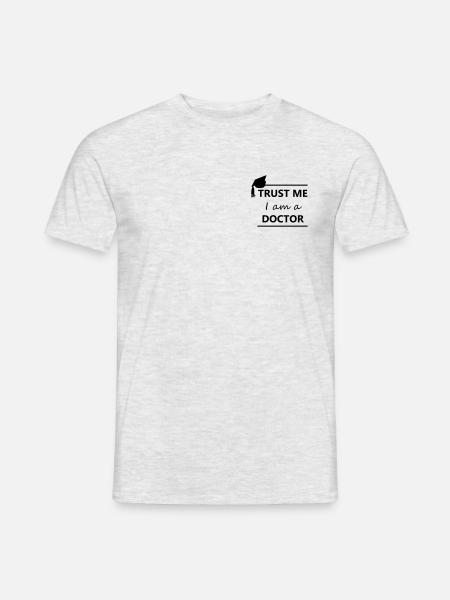 Doctor - Männer T-Shirt - Grau meliert