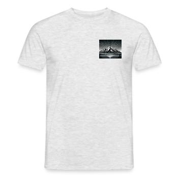 Mountains - Men's T-Shirt - heather grey - Front - AI Model Male 178 dark (178cm)