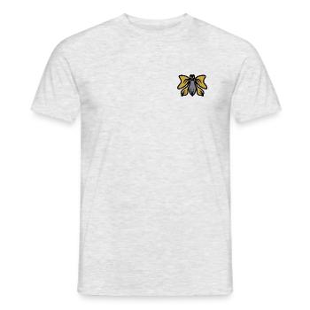 Silhouette des ailes dorées - T-shirt homme - gris chiné - Devant - AI Model Male 178 dark (178cm)