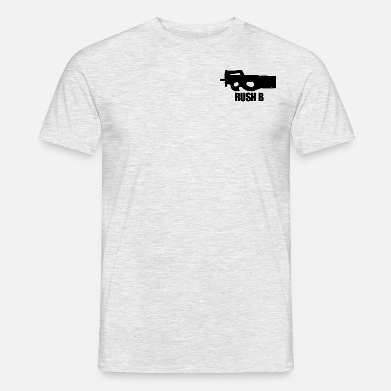 Rush B - Männer T-Shirt - Grau meliert