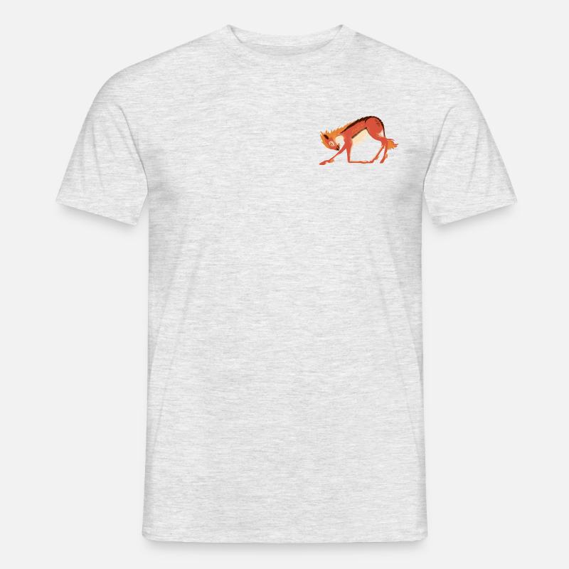 Fantastic Beasts 3 Qilin Pose - Mænd T-shirt - grå meleret