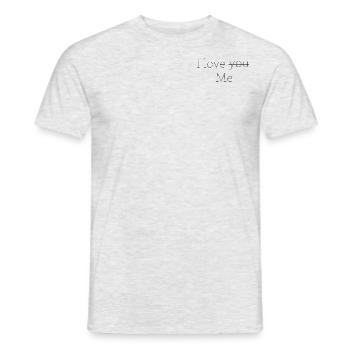 I love Me - Männer T-Shirt - Grau meliert - Vorne - AI Model Male 178 dark (178cm)