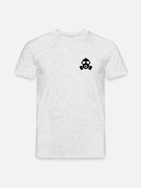 gasmask - Men's T-Shirt - heather grey