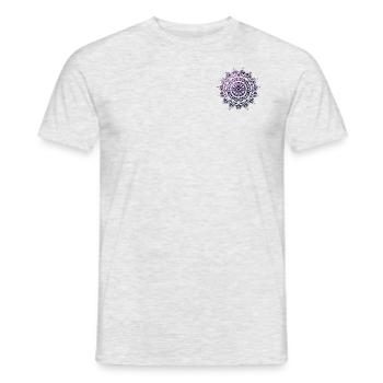 Beautiful mandala Buddhism yoga - Men's T-Shirt - heather grey - Front - AI Model Male 178 dark (178cm)