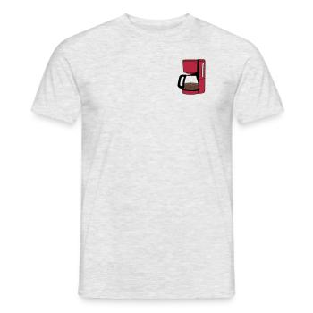 coffee maker - Men's T-Shirt - heather grey - Front - AI Model Male 178 dark (178cm)