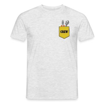Handwerker Crew Hausbau Team Mannschaft Eigenheim - Männer T-Shirt - Grau meliert - Vorne - AI Model Male 178 dark (178cm)