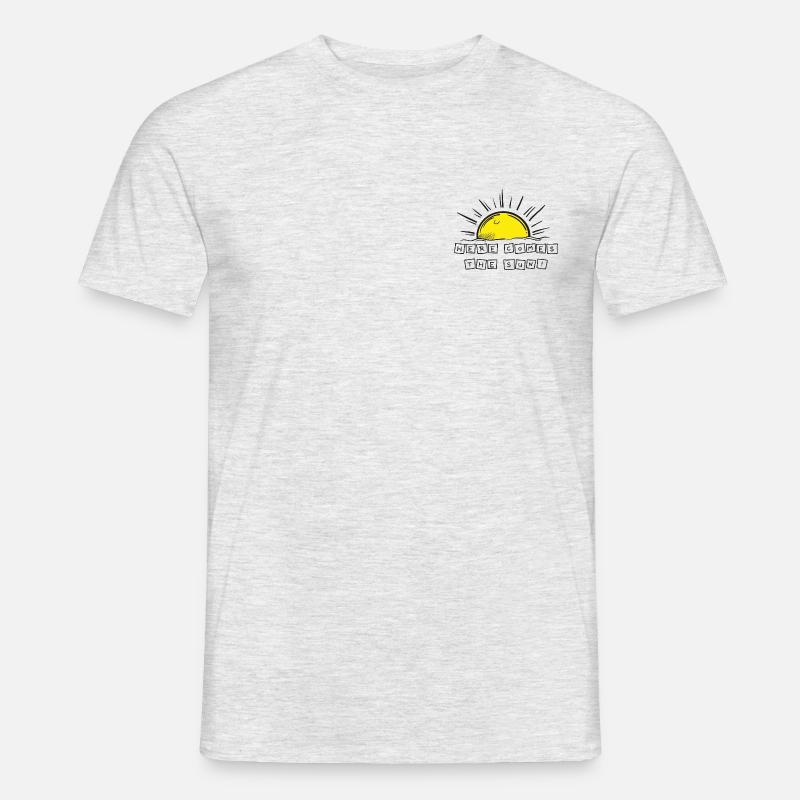 Here Comes The Sun - Männer T-Shirt - Grau meliert