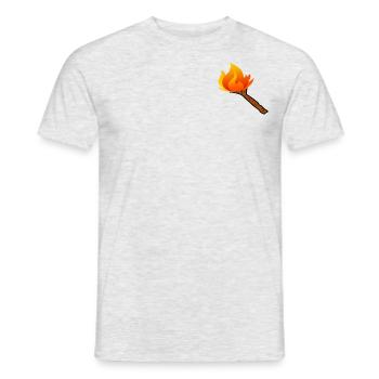 Stock Emote - Männer T-Shirt - Grau meliert - Vorne - AI Model Male 178 dark (178cm)