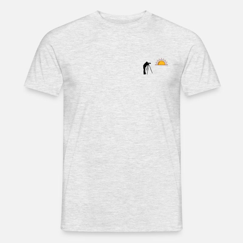 Sunset Hunter - Männer T-Shirt - Grau meliert