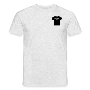 Black Shirts Only White Back - Männer T-Shirt - Grau meliert - Vorne - AI Model Male 178 dark (178cm)