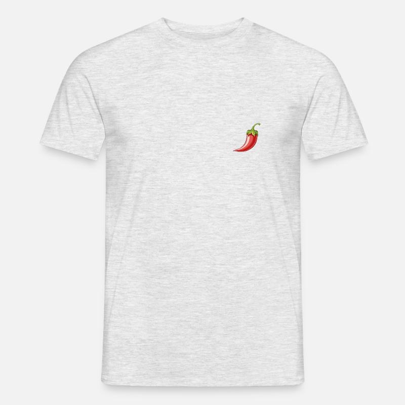 Chili - Männer T-Shirt - Grau meliert