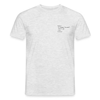 Pause machen - Männer T-Shirt - Grau meliert - Vorne - AI Model Male 178 dark (178cm)
