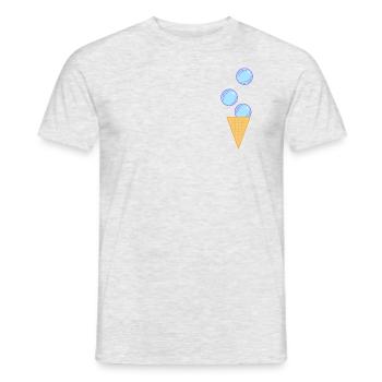 Bubble Ice Cream 2 - Men's T-Shirt - heather grey - Front - AI Model Male 178 dark (178cm)