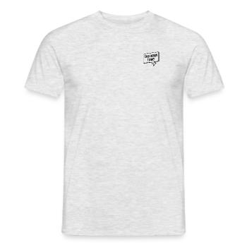 4&8 => talk nerdy to me! - Männer T-Shirt - Grau meliert - Vorne - AI Model Male 178 dark (178cm)