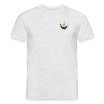 Sushi Love I - T-shirt homme - gris chiné - Devant - AI Model Male 178 dark (178cm)
