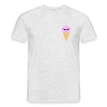 Cool Ice Cream 2 - Men's T-Shirt - heather grey - Front - AI Model Male 178 dark (178cm)