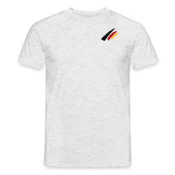Drapeau de l’Allemagne - T-shirt homme - gris chiné - Devant - AI Model Male 178 dark (178cm)