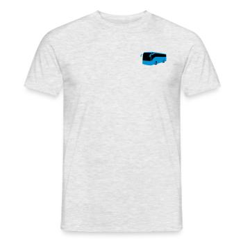 Reisebus - Männer T-Shirt - Grau meliert - Vorne - AI Model Male 178 dark (178cm)