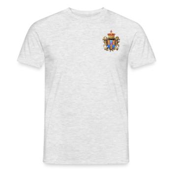 Lo stemma - T-shirt uomo - grigio melange - Fronte - AI Model Male 178 dark (178cm)